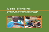 Côte d'Ivoire enquête de prévalence parasitaire du ... · à la réalisation de cette opération, en particulier l’Unité de Parasitologie du laboratoire du Centre de Diagnostic