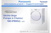 S£¨che-linge Pompe £  Chaleur - Panasonic USA 1 NH-P80G12012 S£¨che-linge Pompe £  Chaleur Panasonic