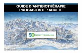 GUIDE D’ANTIBIOTHÉRAPIE PROBABILISTE / ADULTEch-alpes-leman.fr/wp-content/uploads/2018/01/Guide... · 2018-01-23 · DOMAINE D’APPLICATION ... organismes responsables de l'infection.