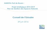 HAROPA-Port de Rouen : Projet stratégique 2014-2019 Plan ... · Scénario haut 27,25 MT Scénario fil de l’eau 25 MT Projet Stratégique 2014-2019 + 22 % de trafic par rapport