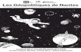 le Les Géopolitiques de Nantes©opolitiques18.pdf · sélectionnée comme astronaute par le CNES en 1985, la seule femme en France à ce jour. Elle a réalisé deux missions spatiales