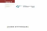 Code d’éthique · 2020-02-05 · 1 Le pésent doument a été adopté pa le onseil d’administation de l’Institut Philippe-Pinel de Montréal (IPPM) et approuvé le 21 février