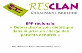 EPP régionale: « Démarche de soin diététique dans … demarche de soin...4 Problématique Objectifs Méthode Résultats Discussion Évaluation Conclusion Plan d’action Démarche