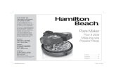 Pizza Maker - Hamilton Beachuseandcares.hamiltonbeach.com/files/840229600.pdf1 cup (250 ml) black bean dip 1 1/2 cups (375 ml) shredded cheddar cheese 3 green onions, chopped 1 cup