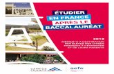 Étudier en France après le baccalauréat · 2018-04-16 · En 2017, avec 3 universités dans le Top 100 et 20 universités classées dans le Top 500 du classement de Shanghai, la