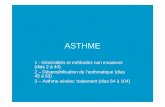 Asthme. Clinique et traitement. Pacheco Yhotep.lyon.inserm.fr/affiches/2009_ASTHME_CLINIQUE_TRAITEMENTS.pdfEFR et appréciation clinique de la sévérité de l’asthme. L’immunothérapie