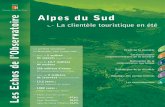 Les Echos de l’Observatoire Alpes du · PDF file 2017-08-11 · Les Echos de l’Observatoire Alpes du Sud ... clientèles touristiques de l’Espace Montagne Alpes du Sud. Mais