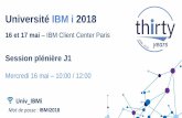 Université IBM i 2018 · HANA, Web Serving AIX/IBM I • Returned Power to growth in 2017; growth continues in 2018 • Linux on Power increased rapidly to 25% of total Power revenue