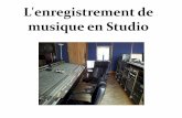 L'enregistrement de musique en Studio · musique en Studio. Le matériel - La régie - Le microphone - Le préampli - La carte son - Le séquenceur - La technologie MIDI. La régie.