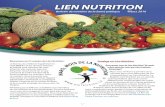Sondage sur Lien Nutrition - New Brunswick...les autorités scolaires à organiser des campagnes de financement mettant en vedette des aliments sains de production locale. Nutrition