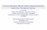 Transcatheter Mitral Valve Replacement with the Tendyne Transcatheter Mitral Valve Replacement with the Tendyne Valve. A Pichard, L Satler, Ron Waksman, I Ben-Dor, P Corso, C Shults,