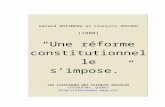 “Une réforme constitutionnelle s’impose.”classiques.uqac.ca/.../Reforme_constitutionnelle_simpose.docx  · Web viewaménagerait un fédéralisme plus fonctionnel en accentuant