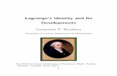 Lagrange™s Identity and Its Developmentsmath.ucv.ro/~niculescu/articles/2013/Niculescu_Botosani... · 2013-11-03 · Lagrange™s Identity and Its Developments Constantin P. Niculescu