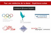 Pour une médecine de la danse - Expérience suissemediatheque.cnd.fr/IMG/pdf/bagutti_27nov.pdf · 2016-10-28 · Content Rudolf Nureyev FC X FOR HEALTH FOR DANCERS PRACTITIONERS