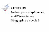 ATELIER JDI cycle 3 avril11 · espace de faible densité - Comprendre un document (lire des paysages, reconnaître des ... - Pratiquer différents langages: oral (en HG et autres