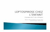 Mémoire DES de Pédiatrie 9 octobre 2009 Laurence Coutin ...despedara.org/cours_des/mem_20091009_coutin_leptospirose_enfant.pdf · 5 cas de Leptospirose en pédiatrie sur 10 ans