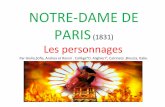 NOTRE&DAME*DE* PARIS(1831) Les*personnages*...Quasimodo* Quasimodo*estle* sonneur*des*clochesde* Notre&*Dame.*Il*est trapu, bossu, déformé*et borgne.*C’est“ l’incarnaon *de*la