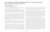 LA CARTE TOPOGRAPHIQUE FRANÇAISE DE 1887 A NOS JOURSlecfc.fr/new/articles/191-article-6.pdf · 2012-09-10 · La commission de topographie de 1802, puis la commis-sion royale présidée