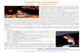 CLAUDINE FRANÇOIS Piano - Compositionclaudine.francois.free.fr/PDF/DP_CF_Fr.pdf · 2015-09-02 · Piano - Composition Pianiste talentueuse, musicienne de nombreuses aventures (Mal
