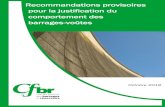 Recommandations pour la justification du comportement des ... · Edition CFBR – 2018 Recommandations pour la justification du comportement des barrages-voûtes ISBN : 979-10-96371-07-5