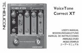 VoiceTone Correct XT · ク対策」セクションの基本的なフィードバック対策がすでに講じられていることを前提とした、追加のフィードバッ