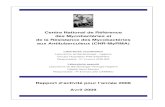 Centre National de Référence des Mycobactéries et de la ...cnrmyctb.free.fr/IMG/pdf/CNR_MyRMA_rapport08.pdf · - matériel pour génotypage par la méthode RFLP - matériel pour