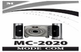 Mc-2020serwer1358296.home.pl/softy/ENG/Speakers/mc-2020... · Mc-2020 SPEAKER SYSTEM 2.1 WITH ACTIVE SUBWOOFER INSTRUCTION MANUAL 1. INTRODUcTION OF THE PRODUcT Thank You for choosing