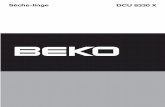 Sèche-linge DCU 8330 X - Beko | Electroménager · statique sauf si cela est recommandé par le fabricant de l’adoucissant ou du produit. • Cet appareil doit être branché à