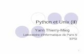 Python et Unix (II) - pages.lip6.fr et Unix-3-Les bases sur Unix.pdf4 Distributions, diffusion zLinux : portage de Minix pour AT-386 (1991) par Linus Torvalds, Mars 1994 : version