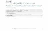 Ré formé Raméaudocumentation.abes.fr/sudoc/normes/Nouvelles consignes de...ABES - Réforme Rameau / Perspective des changements mis en production en janvier 2020 5 2. Indexation