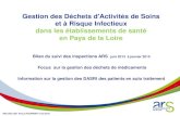 Gestion des Déchets d'Activités de Soins et à Risque ......Gestion des Déchets d'Activités de Soins et à Risque Infectieux dans les établissements de santé en Pays de la Loire