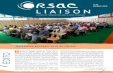 n°71 Octobre 2016 LIAISON - Orsac...L’Orsac a finalement réuni son assemblée générale 2016 sur sa terre nourricière, le plateau d’Hauteville. Avec ce retour aux sources autant