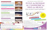 ÉCOLE de MUSIQUE de L’HARMONIE du PAYS de MEAUX · L’Orchestre d’Harmonie Junior (2 e et 3 e cycle) Les adolescents de 13 à 17 ans, dans la continuité du “Minime” peuvent