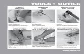 TOOLS • OUTILS - Moen · Tailles 31 mm, 38 mm et 50 mm. 90720 7 12 48 M7010 M3203 M7011 M7030 All Purpose Wrench For closet spud, slip joint, strainer and trap nuts. 1" to 3". Clé