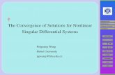JJ II The Convergence of Solutions for Nonlinear J Imath.bit.edu.cn/docs/2016-07/20160731020124501524.pdf · Since 1980, the theory of singular systems began to form and gradually