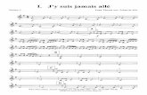  · 1. Violine 3 J' y suis jamais allé Yann Tiersen /arr. Johan de Wit White Music Edition Ahnatal / Bergheim Tel: +49 (0) 5609 - 6624 oder: +49 (O) 2271 496 382