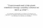Experimental study of the plastic scintillator damage caused by radiation …isinn.jinr.ru/.../isinn-23/progr-28_05_2015/Afanasiev.pdf · 2015-06-05 · Research program at IREN (JINR)