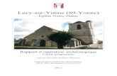 Lucy-sur-Yonne (89) Eglise Notre-Dame - Rapport d ... · Lucy-sur-Yonne (89) – Eglise Notre-Dame - Rapport d’opération archéologique CEM Auxerre 2017 14 Résultats Le sondage