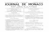 Cuber Dix-Sv-rem ANNÉE JOURNAL DE MONACO...Cuber Dix-Sv-rem ANNÉE N° 6.089 Le Numéro 0,85 VENDREDI 7 JUIN 1974 JOURNAL DE MONACO Bulletin Officiel de la Principauté JOURNAL HEBDOMADAIRE