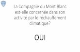 L a Compagnie du Mont Blanc est-elle concernée dans son … · 2018-02-04 · •Formation du personnel à l’éo- onduite (4x4, engins de damage, …) •Déplacement et remplacement