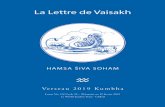 s La Lettre de Vaisakh...La lettre de Vaisakh 32/10 - Page 7 Les Expressions du Seigneur Krishna Les sens poussent toujours l’homme vers les objets des sens. L’homme n’est qu’entouré