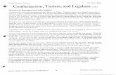 Confucianism Handoutslevineqhs.weebly.com/.../23673199/confucianism_handout.pdf · 2017-01-30 · Confucianism, Taoism, and Legalism (cont.) Historical Background Information ConfucianiSm