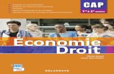 Économie-Droit 1re et 2e années CAP · 2014-06-26 · Les revenus des ménages et la redistribution 17 5. La consommation et l’épargne 21 L’activité économique de l’entreprise