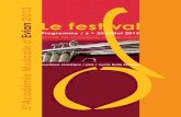 Evian Le festival...encart 1 : 65 x 52 mm encart 2 et 3 : 65 x 25 mm L’académie Musicale d’Evian et son festival Des artistes de stature internationale, une quarantaine de profes-seurs,