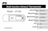 Instruction Manual Model UT-801 Original Manuel d’instructions … · 2017-04-04 · Multi-function Infrared Thermometer 翻譯 1WMPD4003399 Model UT-801 Instruction Manual Original