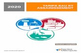 2020 TARIFS EAU ET ASSAINISSEMENT - metropole.nantes.fr · redevances eau potable et assainissement i - production et distribution d'eau a - part fixe tarifs des abonnements calibre