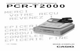CAISSE ENREGISTREUSE ELECTRONIQUE PCR-T2000 · 2015-03-02 · 3 F Avertissement ! Ne jamais essayer de démonter la caisse enregistreuse ni entreprendre de modifications. Celle-ci