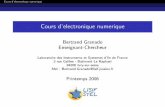 Cours d’electronique numerique - Freebertrand.granado.free.fr/Licence/ue201/coursimp.pdf · 2009-01-29 · Cours d’electronique numerique Cours d’electronique numerique Bertrand