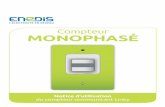 Compteur MONOPHASÉ · Ci-dessous, deux étiquettes détachables à coller soit sur le compteur, s’il est situé dans votre local ou logement, soit sur le disjoncteur, si le compteur