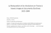 La Restauration et les révolutions en France à travers images et … · 2019-06-21 · amendes infligées à La Caricature, a publié entre août 1832 et octobre 1834, vingt-quatre